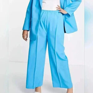 Plus Size Pleated Elastic Waist Pants